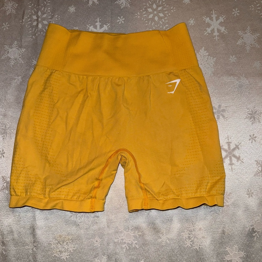 Gymshark Vital Seamless 2.0 Shorts Yellow- Marl